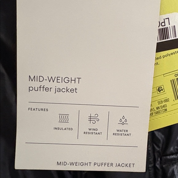 NWT All in Motion Black Puffer Jacket - Picture 9 of 11